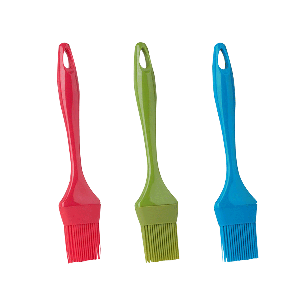 TRUDEAU SILICONE PASTRY/BBQ BRUSH 9" (ASSORTED COLOR)