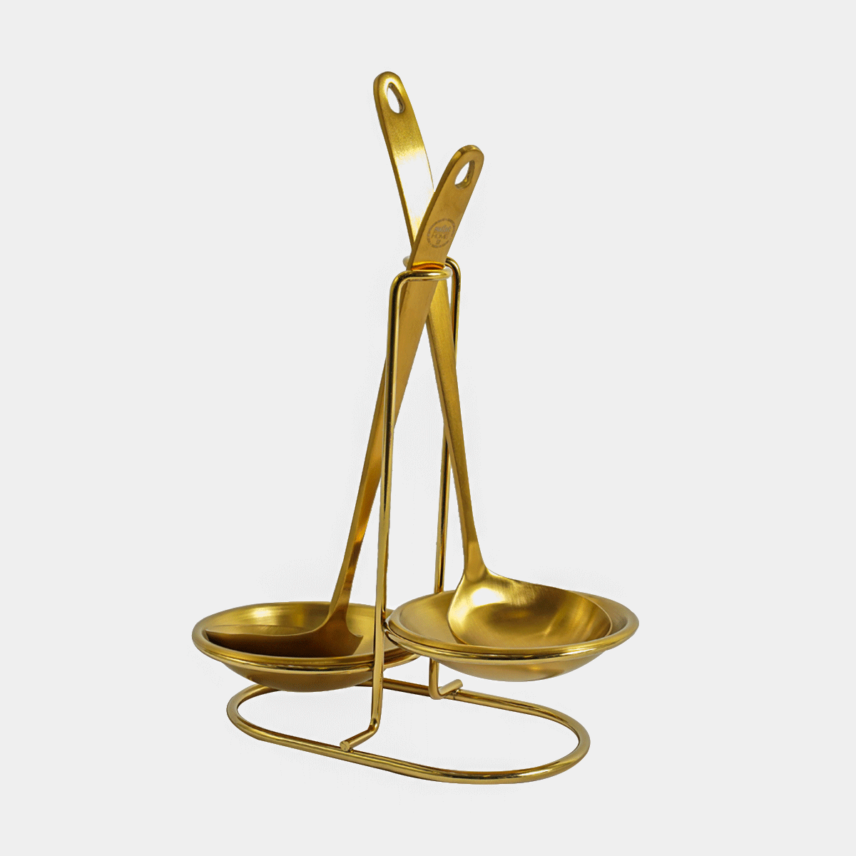 DUO SERVING SPOON HOLDER GOLD