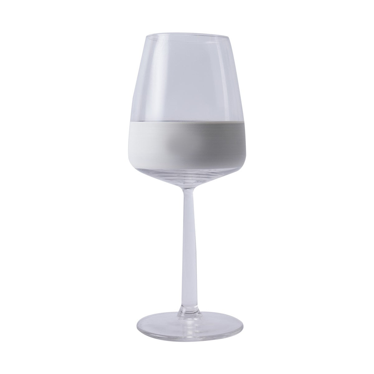 BAND STEM GLASS WHITE