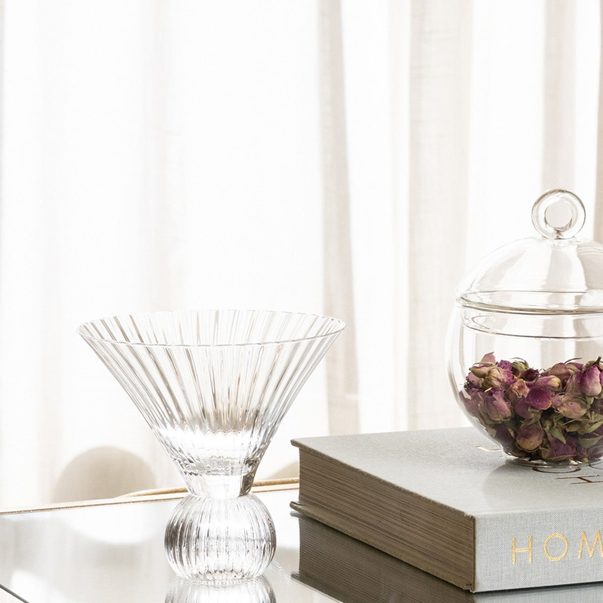 JEWEL DESSERT GLASS CLEAR 12.2X12.2X11.1 CM