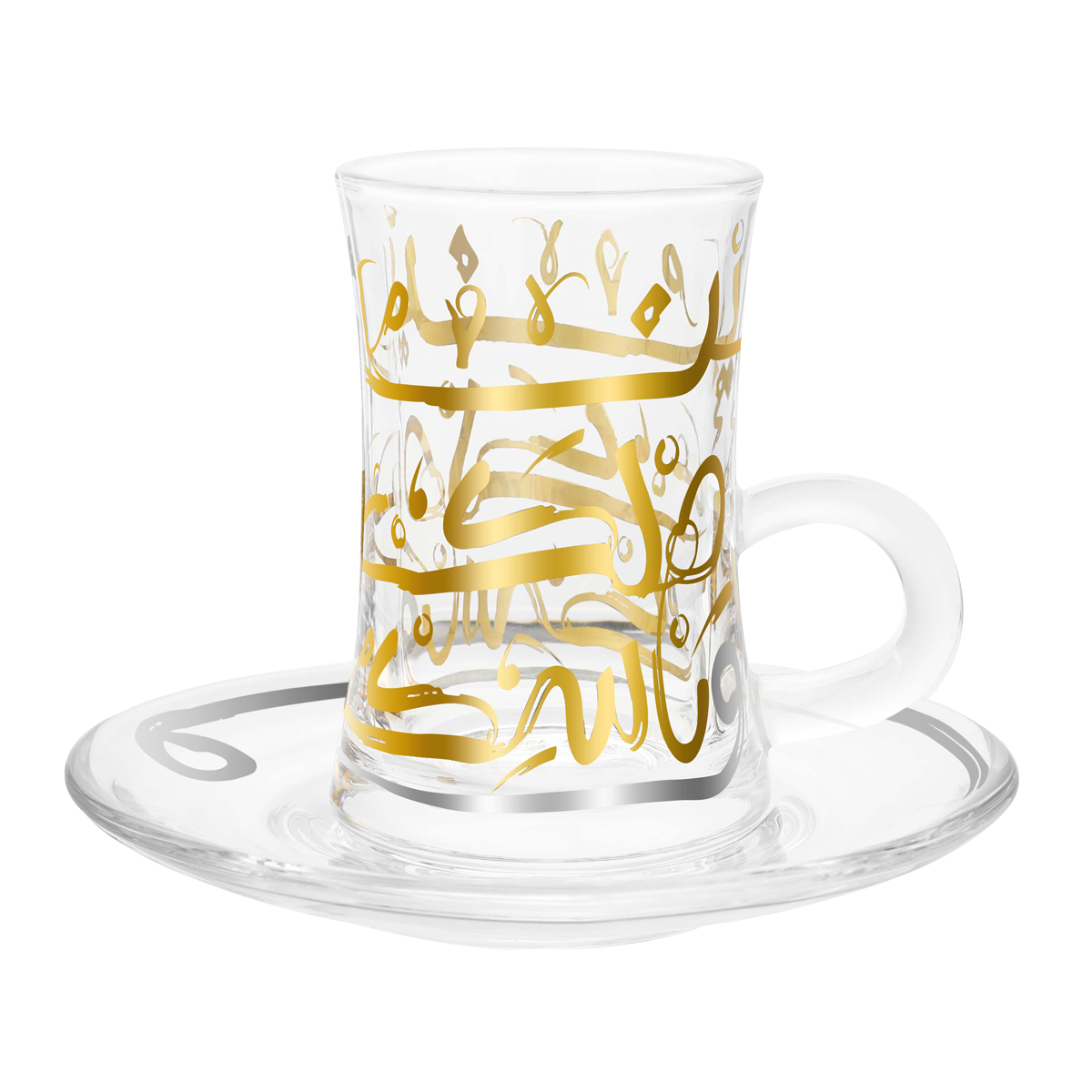 NASIK GLASS ISTIKANAH SET 6PCS GOLD