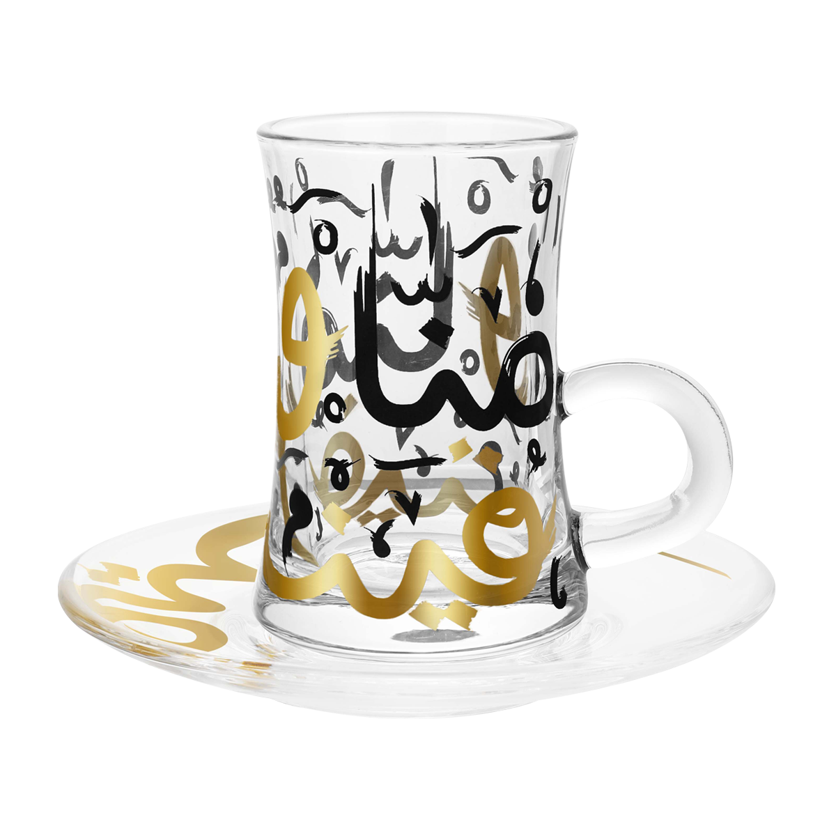 MENNA ISTIKANAH GLASS BLACK 12.5X9.5 CM