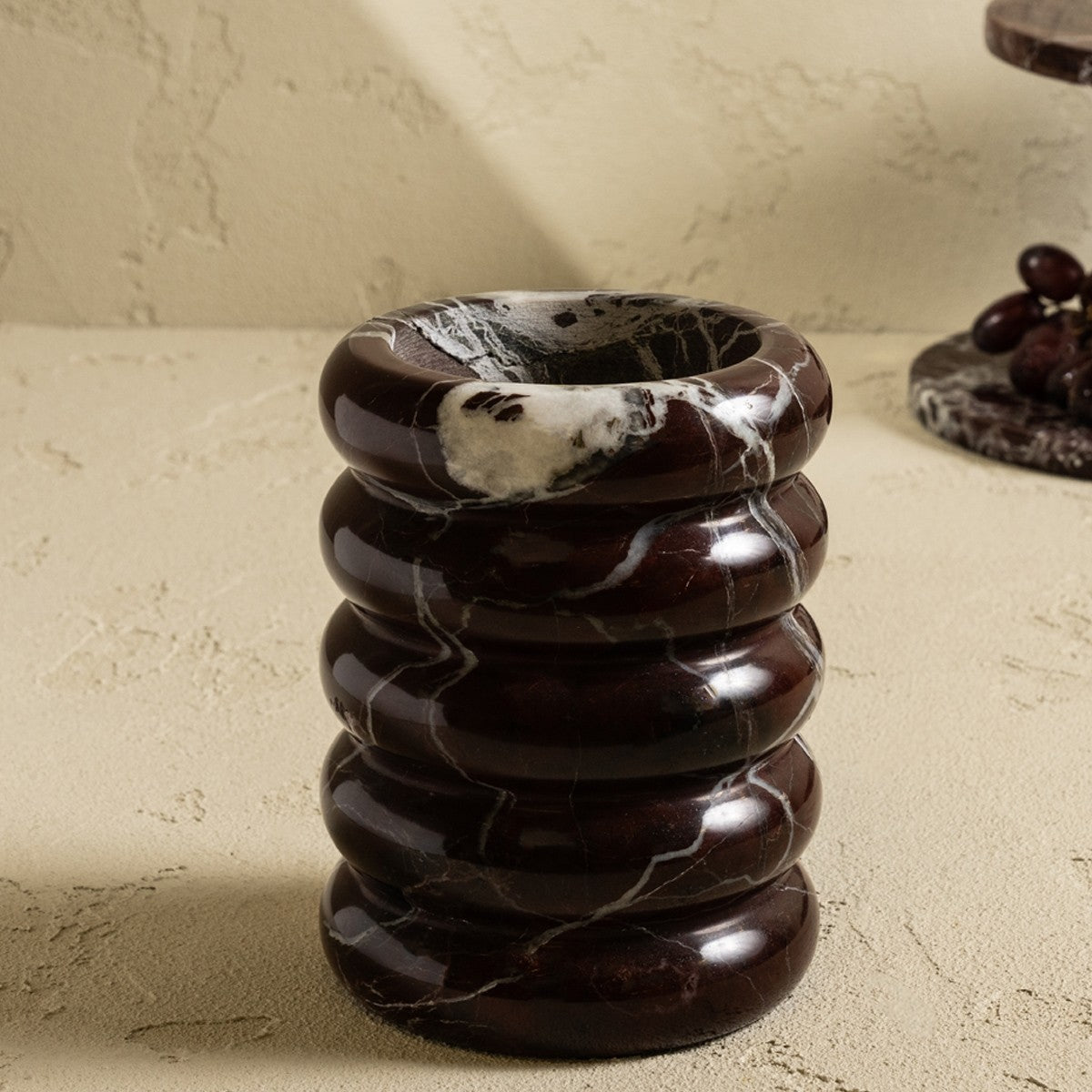 LEVANTO UTENSIL HOLDER BROWN H17 CM