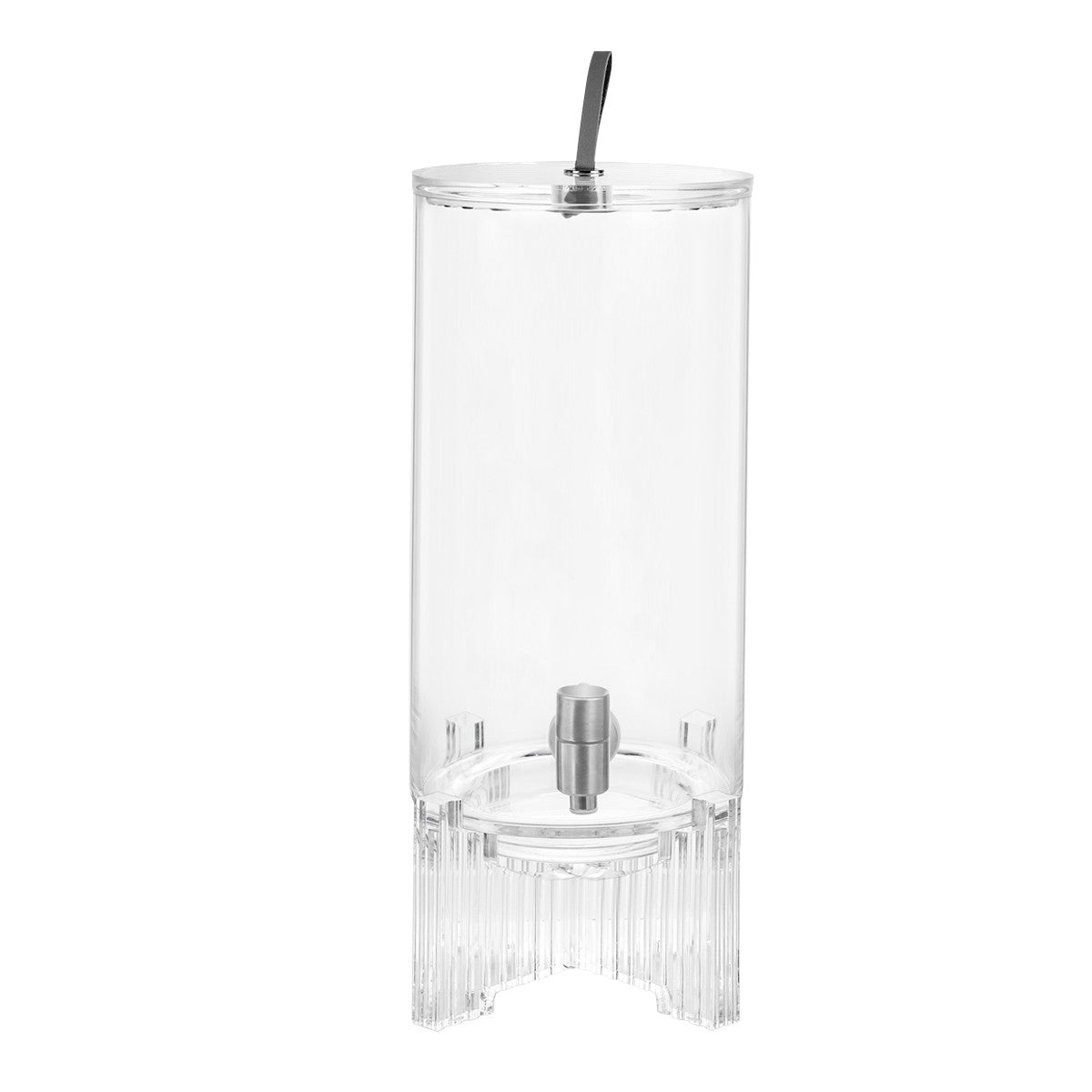 RIBBED DRINKS DISPENSER CLEAR 18X44 CM